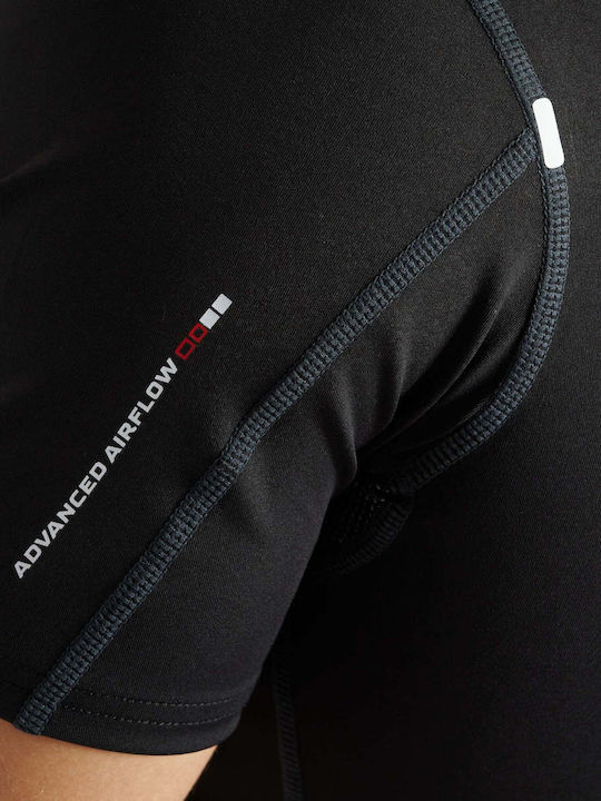 Leone 1947 Ανδρική Κοντομάνικη Μπλούζα AB917 για Jiu-Jitsu Μαύρη