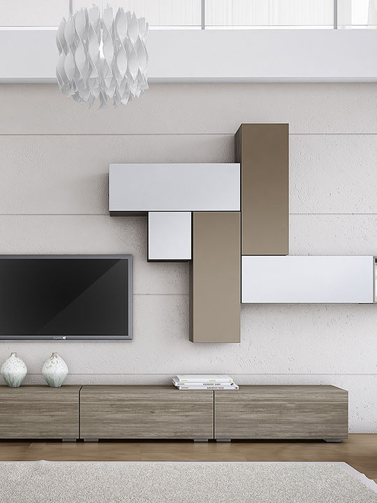 Unitate TV pentru sufragerie Smart 5 Ash-White L101xA33xÎ45buc