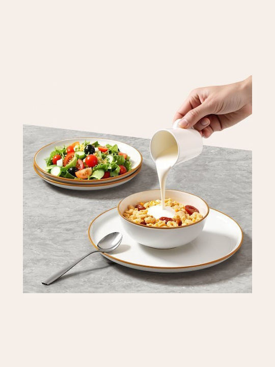 Vevor White Ceramic Dinnerware Set 18pcs
