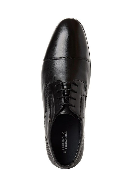 Leder Herren Freizeitschuhe Schwarz