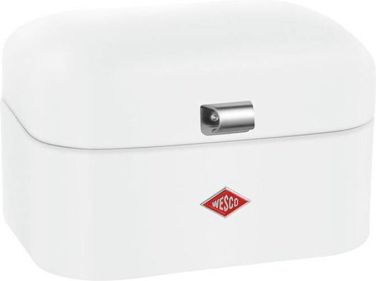 Wesco Ψωμιέρα με Καπάκι Λευκή 28x21.5x17cm