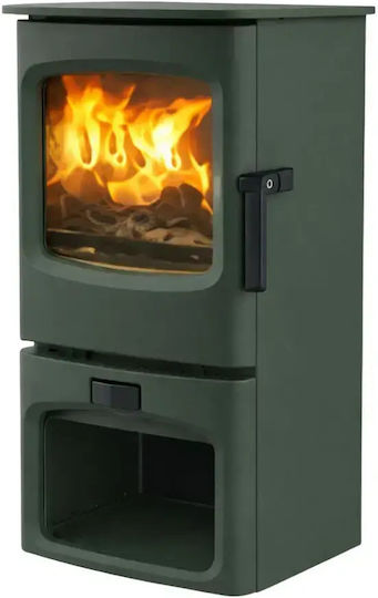 Charnwood Aire 3 Store Stand Κεραμική Ξυλόσομπα Αερόθερμη 3.7kW Πράσινη