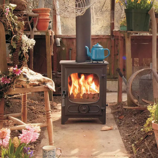 Charnwood Country 4 Stahl Holzofen 4.8kW Gunmetal