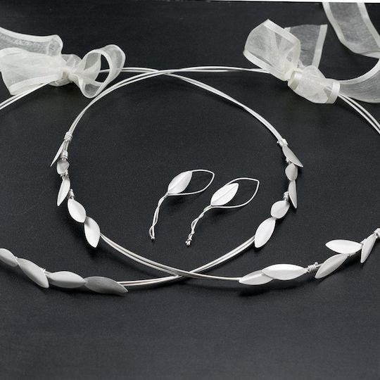 Hochzeitskronen Olive Handgefertigt Silber 925