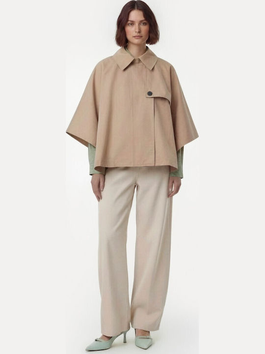 Γυναικεία Camel Καμπαρντίνα Oversized