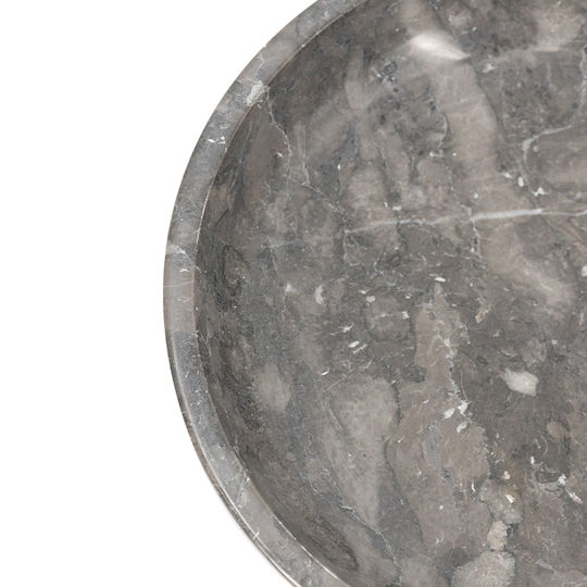 Artekko Мраморно Декоративно Чиния Сив 21x21x4.5см