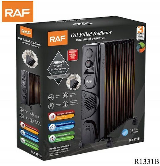 Raf Καλοριφέρ Λαδιού με 13 Φέτες 2600W