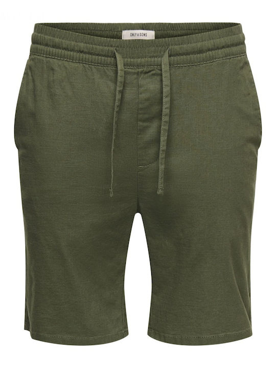 Herren Shorts Olive