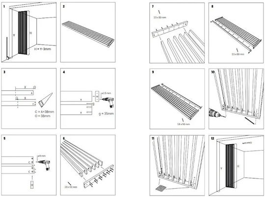 Διαχωριστικο Woodwall Black Decostar
