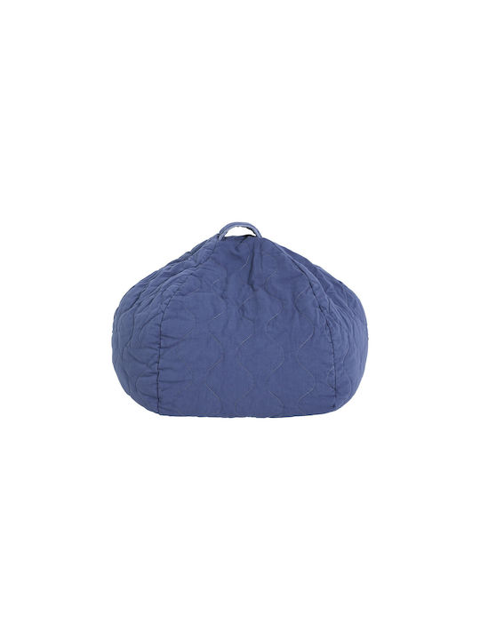 Bean Bag Chair Stool Landscape Cobalt 90x90x16cm