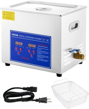 Vevor Ultrasonic Cleaner 10lt Inox with Digital Timer