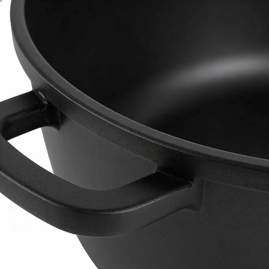 Relaxdays Tieftopf aus Aluminiumguss 10l / 20cm