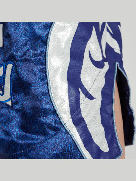 Leone 1947 Muay Thai Boxing Shorts Celestial Kick Thai Shorts Ab878 Blue White