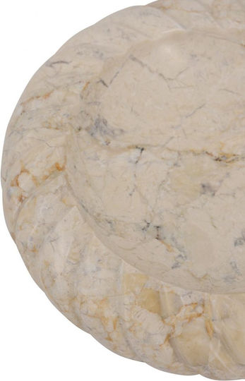 Artekko Διακοσμητική Πιατέλα Μαρμάρινη Μπεζ 21.6x21.6x5εκ.
