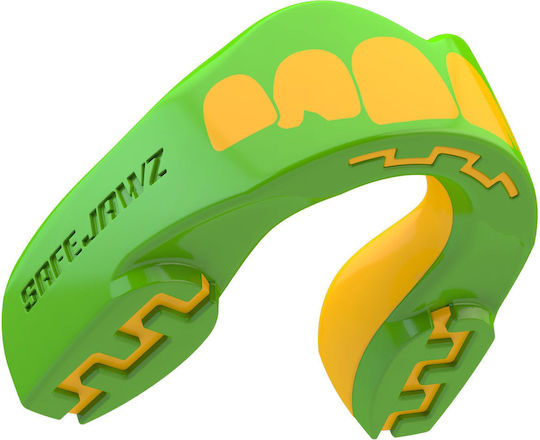 Safejawz Senior Extro 2.0 Ogre Protective Mouth Guard Senior Green with Case