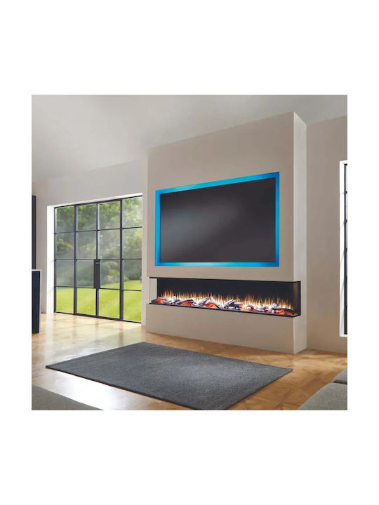 Charlton & Jenrick Irange Wall Mounted Electric Fireplace 1500W Black