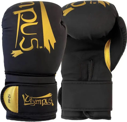Olympus Sport Boxing Gloves from Synthetic Leather for Competition Green