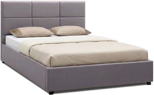 Kingston Pat Dublu Gri cu Lamele pentru Saltea 150x200cm