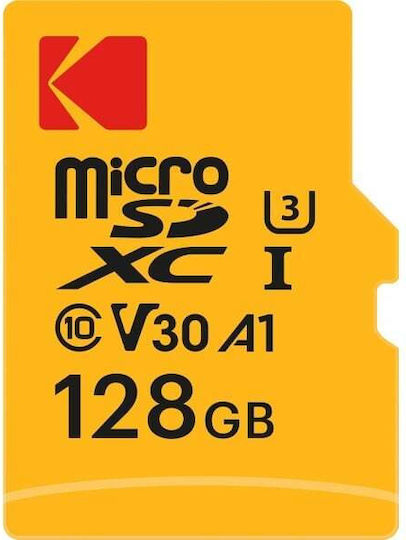 Карта Памет Kodak Ultra Performance microSDXC 128GB Клас 10 UHS-1 U3 Адаптер Ekmsdm128gxc10hprk