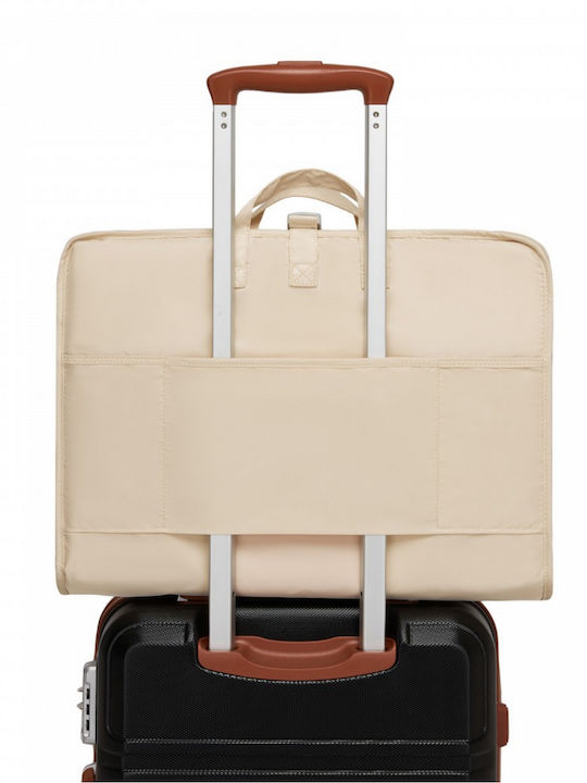 Miss Lulu Reise Koffer Beige mit 4 Räder