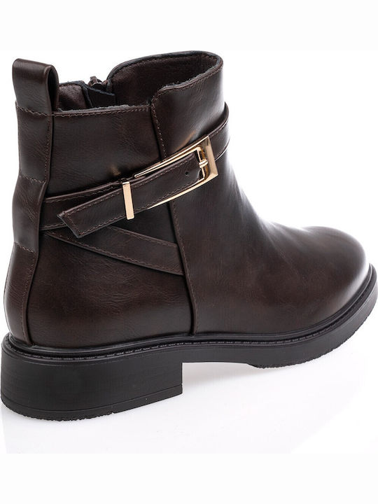 Damen Stiefeletten Braun