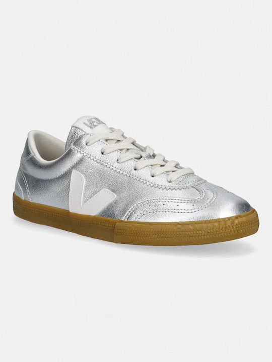 Damen Sneakers Silber-Weiß