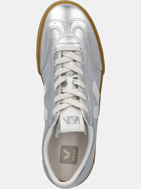 Damen Sneakers Silber-Weiß
