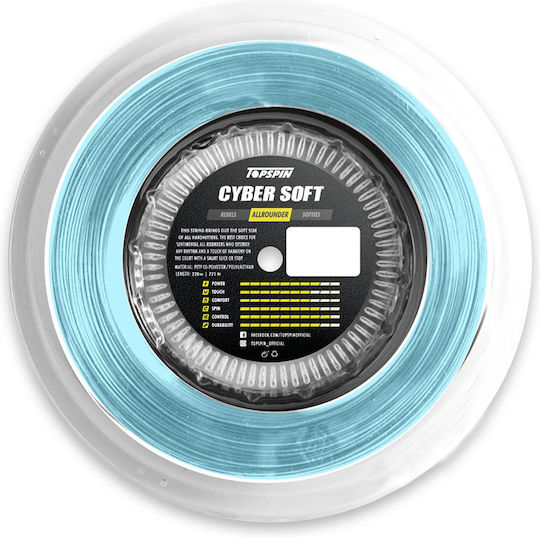 Topspin Tennis Racket String Turquoise