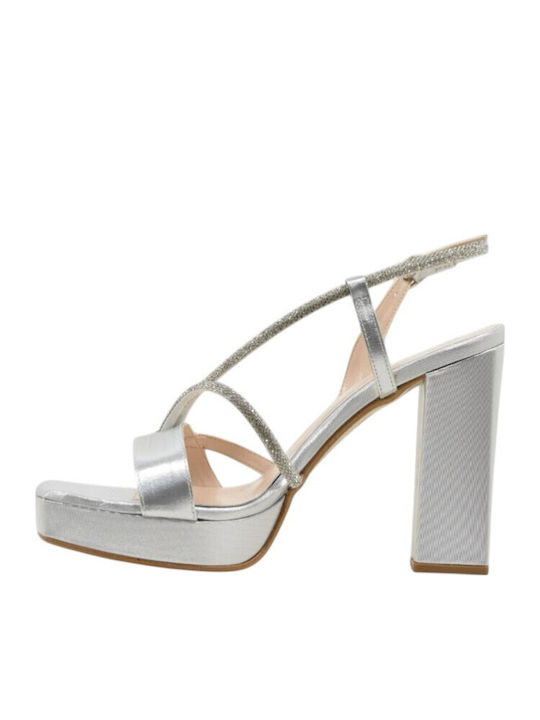 Damen Sandalen Silber 4000+Silber