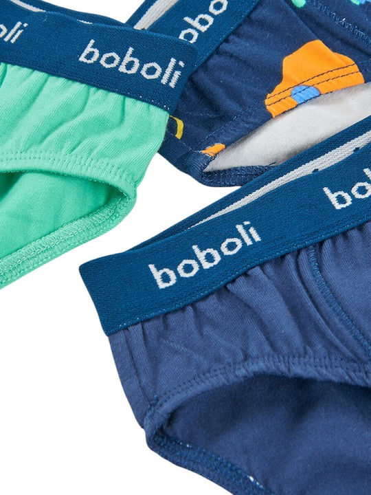 Boboli Комплект Детски Бикини Сини 3 Броя
