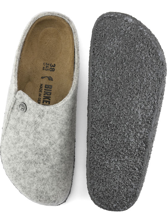 Zermatt Anatomical Woolen Women's Slippers Gray Narrow Fit