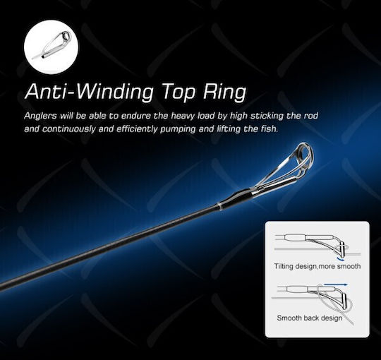 Noeby Καλάμι Ψαρέματος για Heavy Spinning / Spinning / Shore Jigging 2.75m 90gr