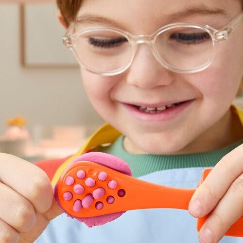 Hasbro Play-Doh Plasticine Donut Drop Shop Game for Age 3 Plus 5 Pieces