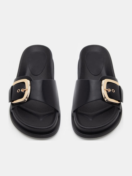 Sandale Casual Damă Flatforme Negre
