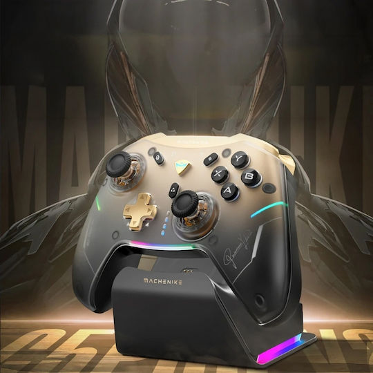 Machenike G5Pro Premium Edition With Charging Station Ασύρματο Gamepad για Android / PC / Switch / iOS Μαύρο
