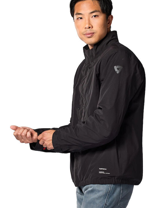Rev'IT Highcrest Χειμερινό Ανδρικό Μπουφάν Μηχανής Softshell Αδιάβροχο Μαύρο