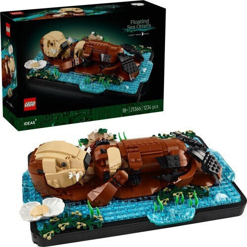 LEGO Ideas Floating Sea Otters for 18+ Years 1234 Pieces