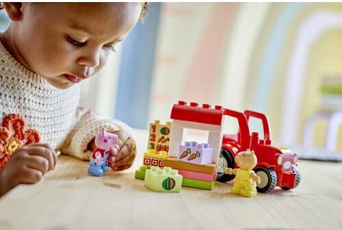 LEGO Duplo Peppa Pig - Traktor und Markt für 2+ Jahre 18 Stück