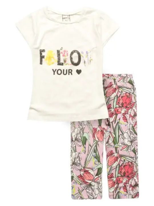 Evita Kids Set with White Leggings 2 Pieces Evita Kids Set with White Leggings 2 Pieces