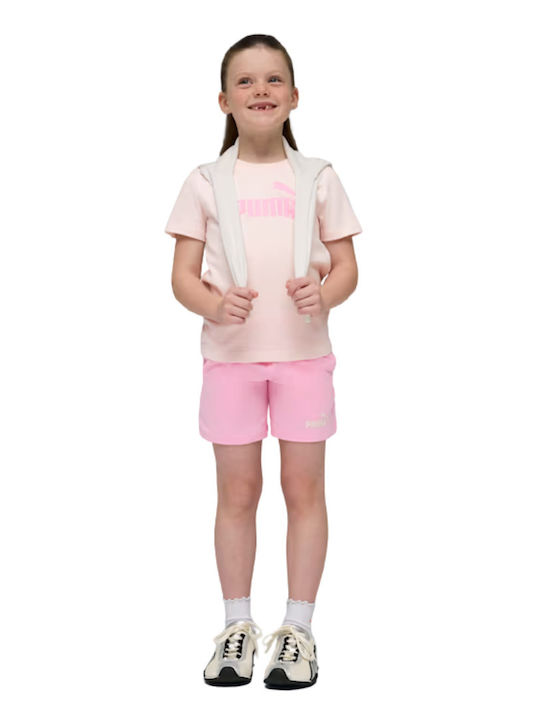 Kids Set with Shorts Summer 2 Pieces Pink Essentials No 1