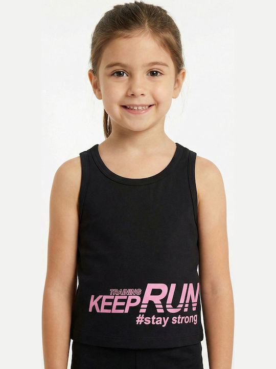 Kids Set with Leggings Summer 2 Pieces Black