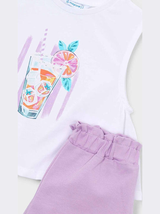 Kinder-Set mit Shorts Sommer 2Stück Lilac