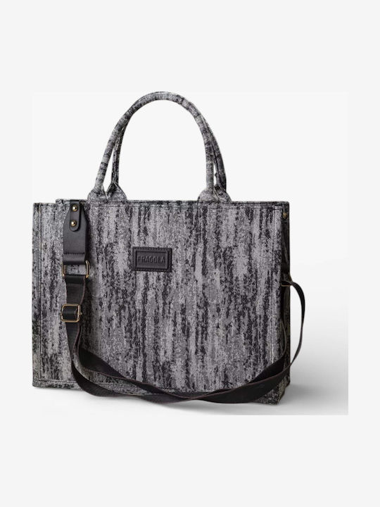 Fabric Women's Handbag Navy Blue