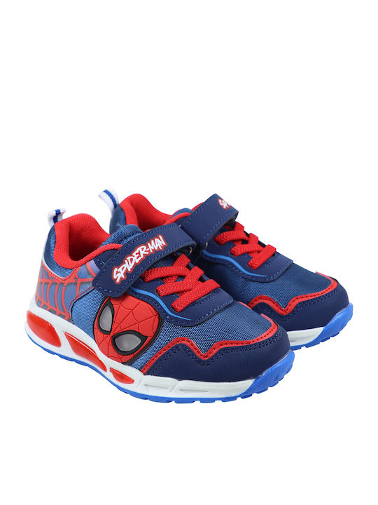 Disney Spiderman Kids Sneakers with Lights Blue