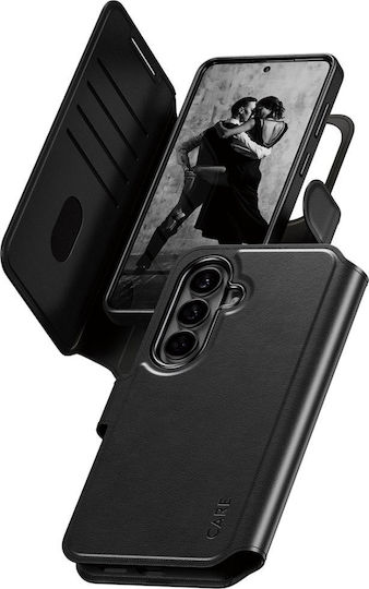 PanzerGlass Care Wallet Leather Silicone Black Mobile Phone Case Galaxy S26
