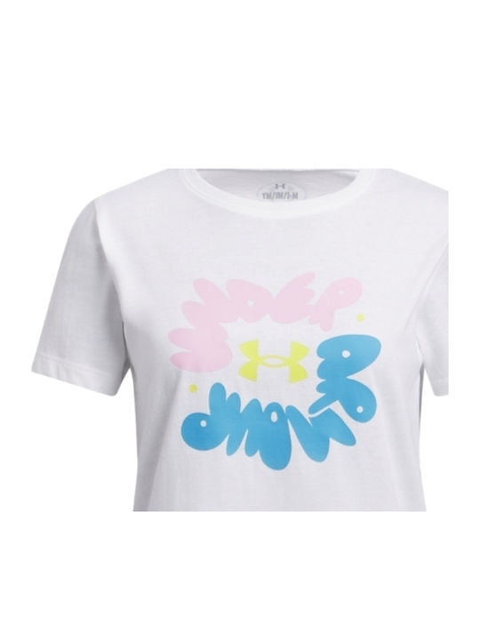 Tricou pentru copii Alb Wordmark Ss