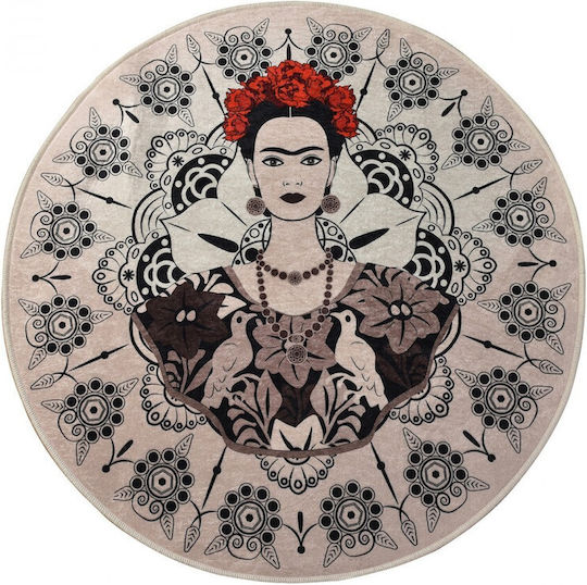 Lenjerii Deosebite Πατάκι Μπάνιου Στρογγυλό Frida Round 100x100εκ.