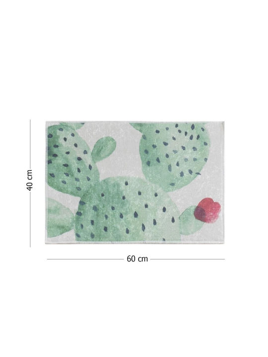 Lenjerii Deosebite Non-Slip Bath Mat Cactus 40x60cm