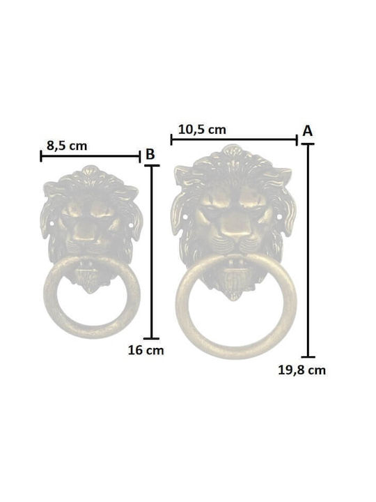 Benini Leone Bronze Front Door Knocker