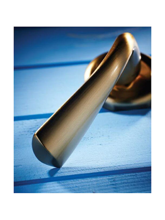 Zogometal Lever Front Door Right with Rosette Nickel